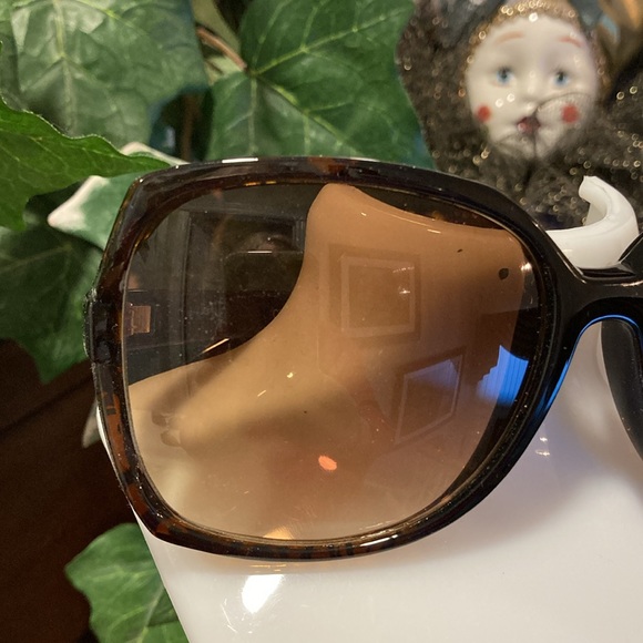 Tortoise Shell Tinted Plastic Sunglasses - Picture 3 of 11